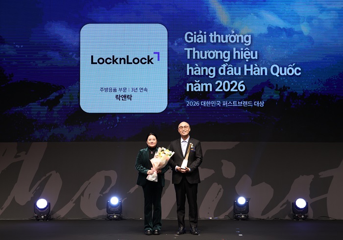 LocknLock lập cú đúp tại Giải thưởng “Thương hiệu hàng đầu Hàn Quốc năm 2026”